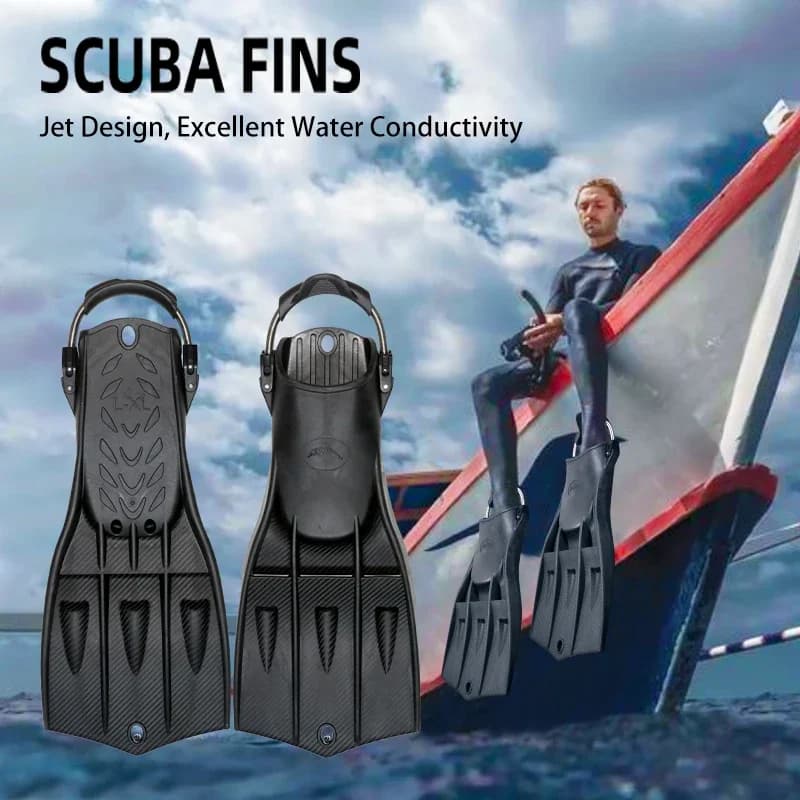Snorkeling Pins for Diving Professional Underwater Buckles Adjustable Swimming Pins Short Frog Shoes in Silicone for Adult Underwater Equipment