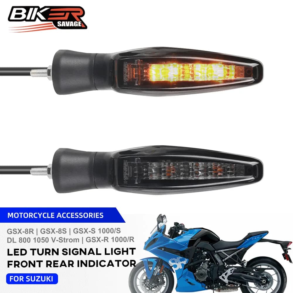 For Suzuki Katana 1000 2025 LED Turn Signal Light V-Strom 800 1050 GSX-8R GSX-8S GSX-R 1000 R 2019 Front Rear Indicator Flashing