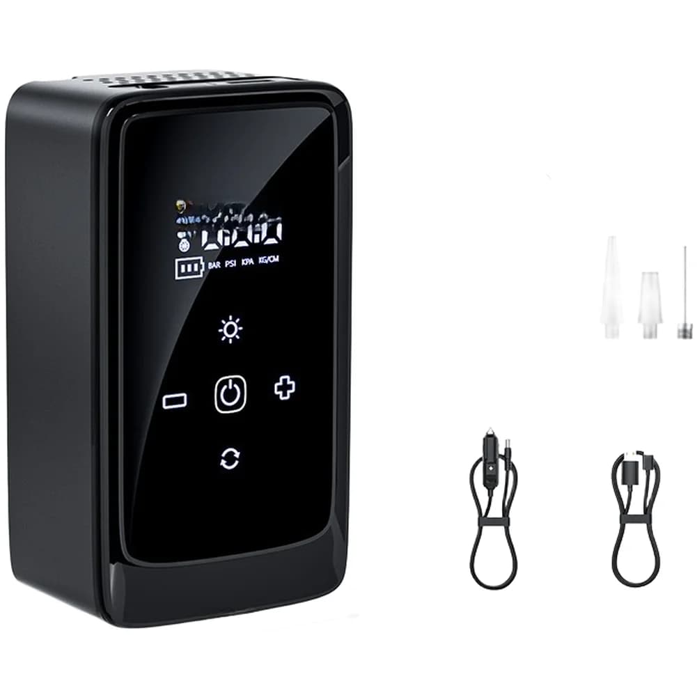 Gonfiatore Gonfiatore per pneumatici wireless portatile Display digitale wireless Compressore d'aria Gonfiatore per pneumatici portatile con luce LED 140psi
