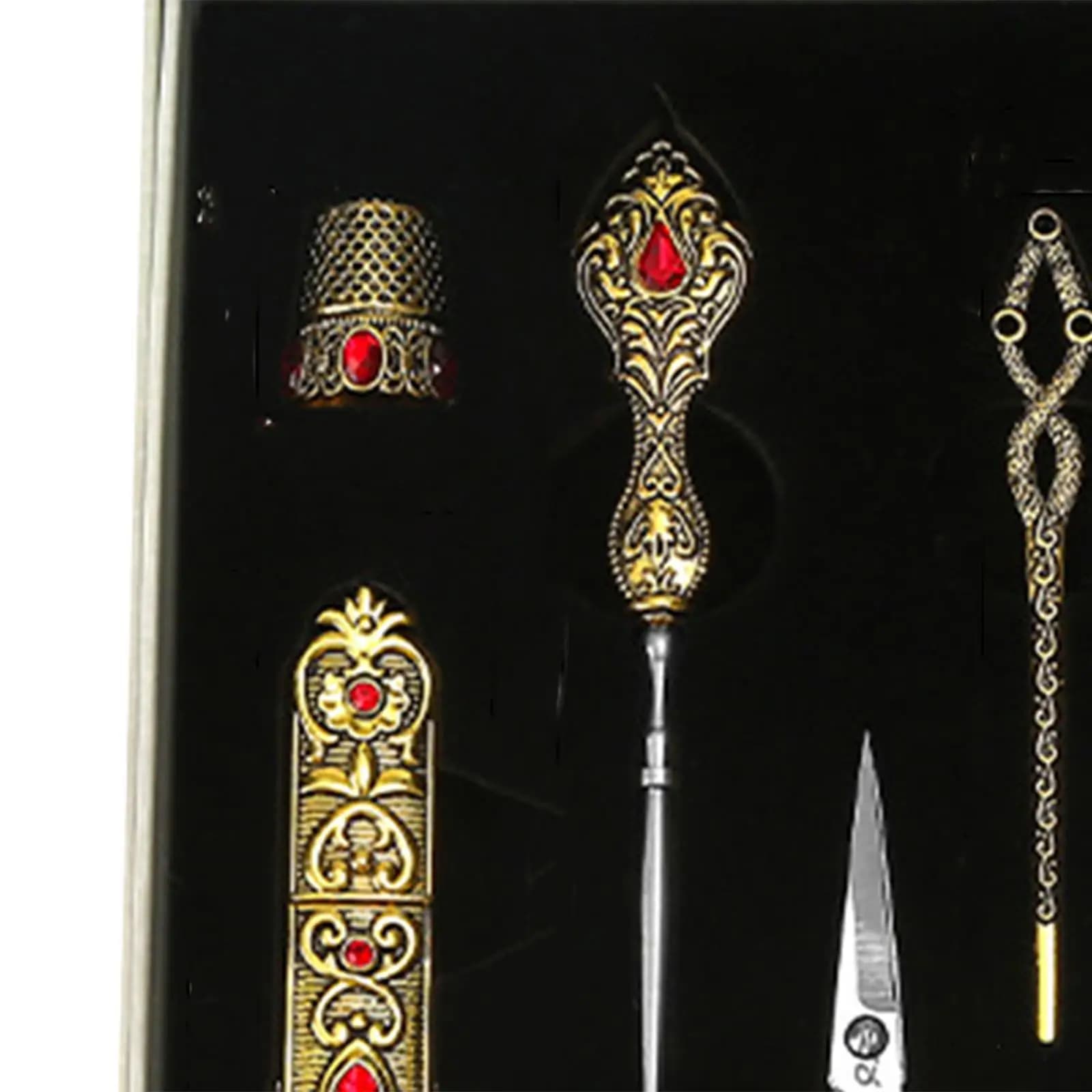 Embroidery Scissors Kit Sewing Scissors Multipurpose Sewing Tools for Crafting Fabric Cutting Cross Stitch DIY Craft Dressmaker