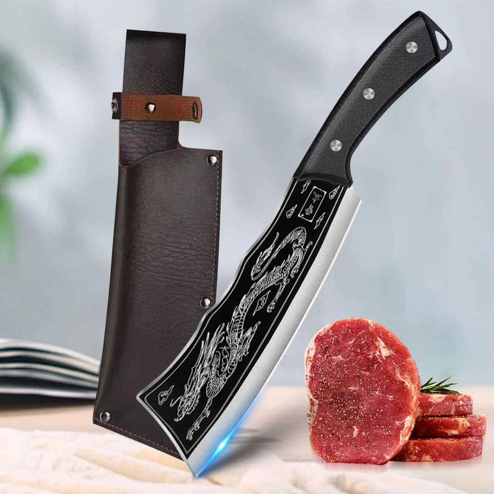 Coltello da cucina tritatutto per ossa coltello da macellaio coltello da taglio affilato forgiato a mano coltello da cucina multiuso