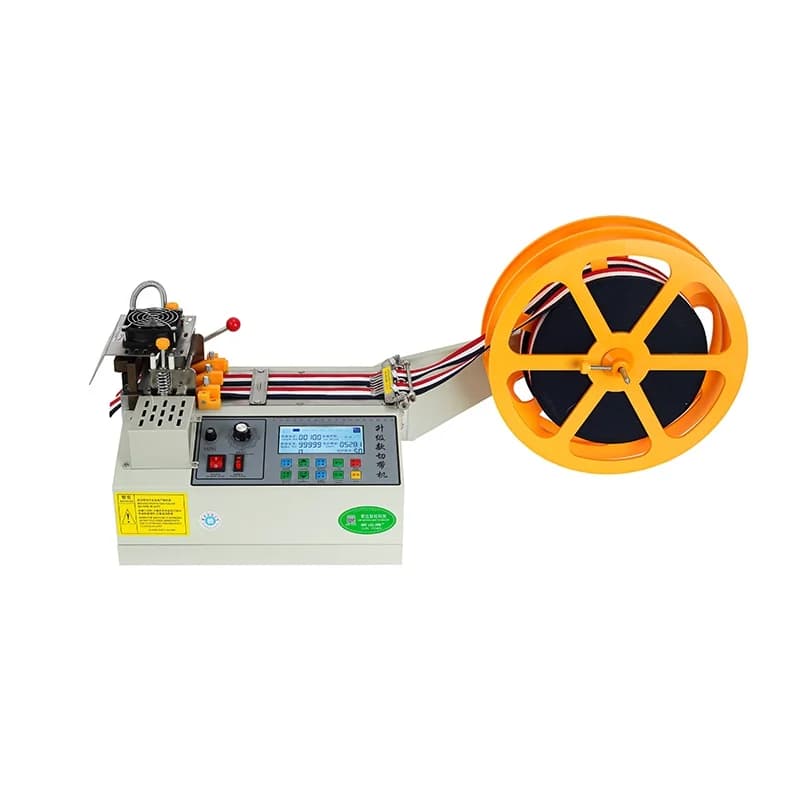 Tagliatrice per nastro ad azionamento diretto Tagliatrice automatica per nastro caldo e freddo per computer Nastro con cerniera Nastro elastico in velcro taglio a caldo