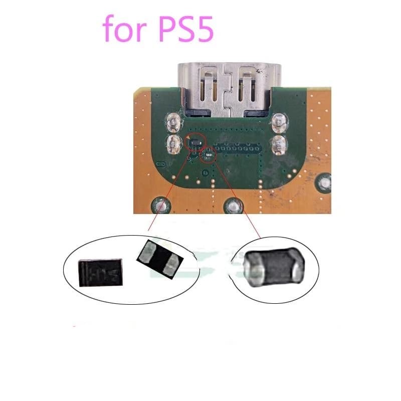 5 Set di accessori PS5: resistenza Near-HDMI Port 2.7K, componenti laterali anteriori fai-da-te