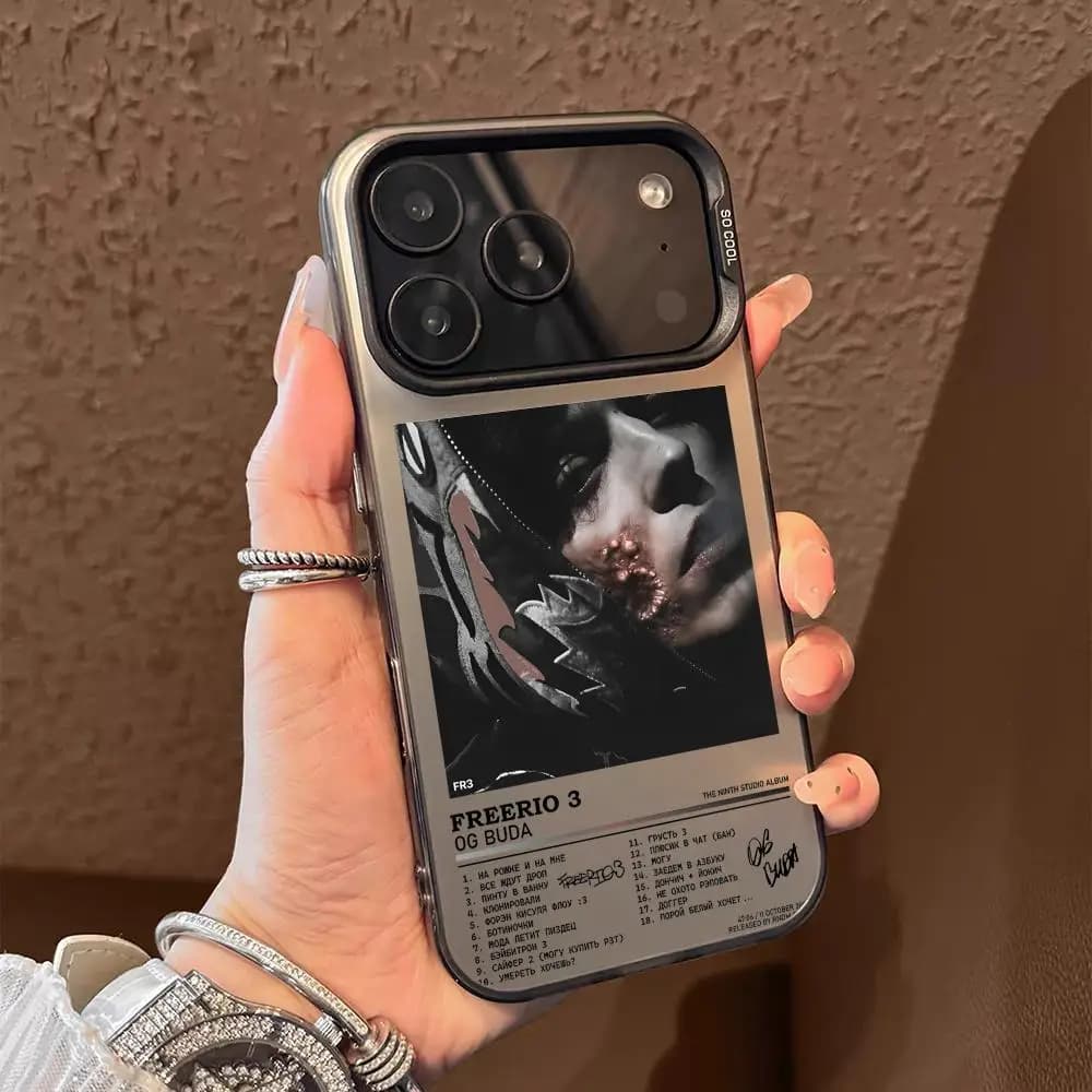 Og B-BudaS Russia Rapper Phone Case For iPhone 17 16 15 14 13 12 11 Pro Max Designer Matte Laser Aurora Funda Phone Case