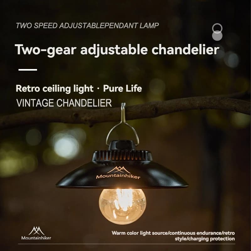 SZK615 - Pino Shape Suspension Lamp - Exterior Lamp - Suspended Lamp for Camping - Long Life Battery Lantern - Tent Lamp - C
