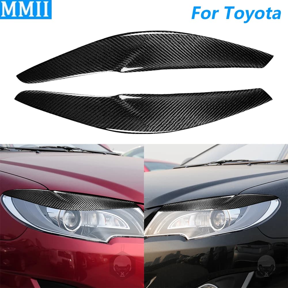 Per Toyota Corolla 2013-2016 Reale A Secco In Fibra di Carbonio Faro Anteriore Palpebra Sopracciglio Pannello di Copertura Trim Accessori Auto Modifica