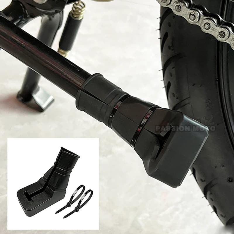 Poggiapiedi Universale Antiscivolo per Moto, Base per Cavalletto Laterale, Supporto Estensibile per Moto