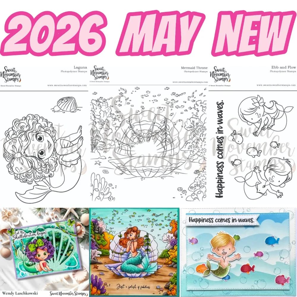 Cartoon Mermaid Clam Stamp Set - Seabrina For DIY Scrapbooking Crafts Maker Photo Album Template Handmade Decoration