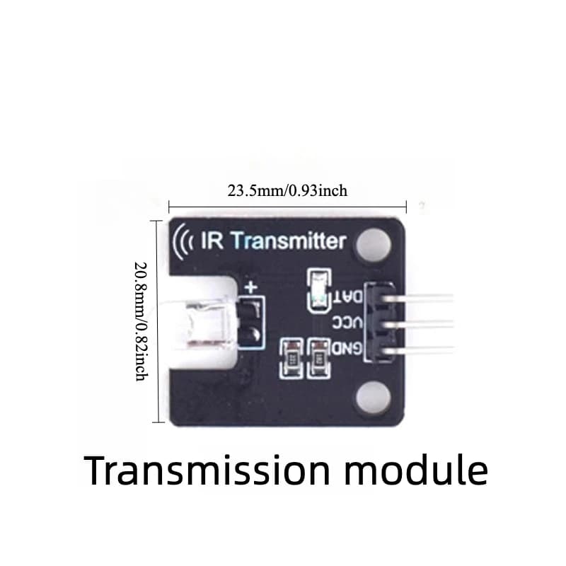 10 pz. Modulo Sensore Trasmettitore Ricevitore IR a Infrarossi 38KHz, Brick Elettronico per Arduino Robot Telecomando