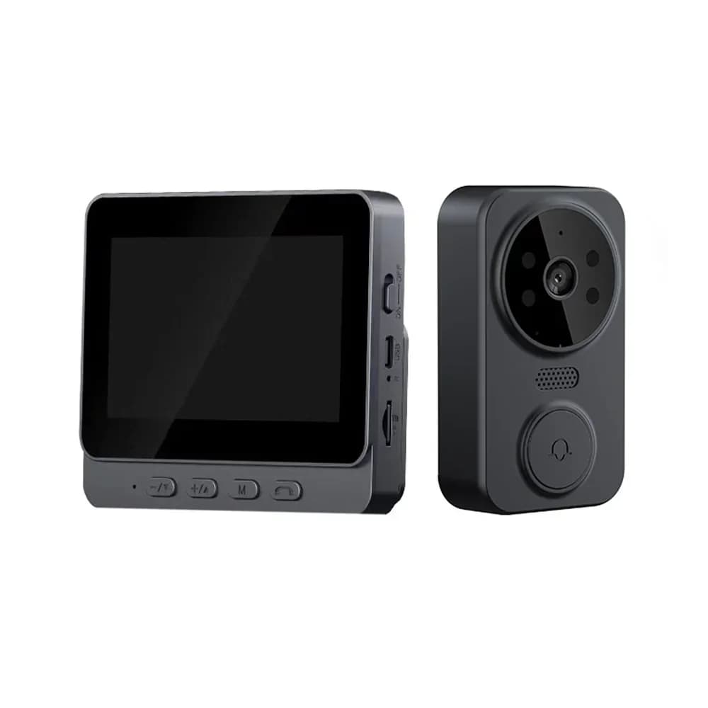 Nuovo Campanello Video Wireless 2026 con Telecamera, Kit di Sicurezza Intelligente con Visione Notturna, WiFi 2.4G, Rilevamento Movimento HD e Archiviazione Cloud