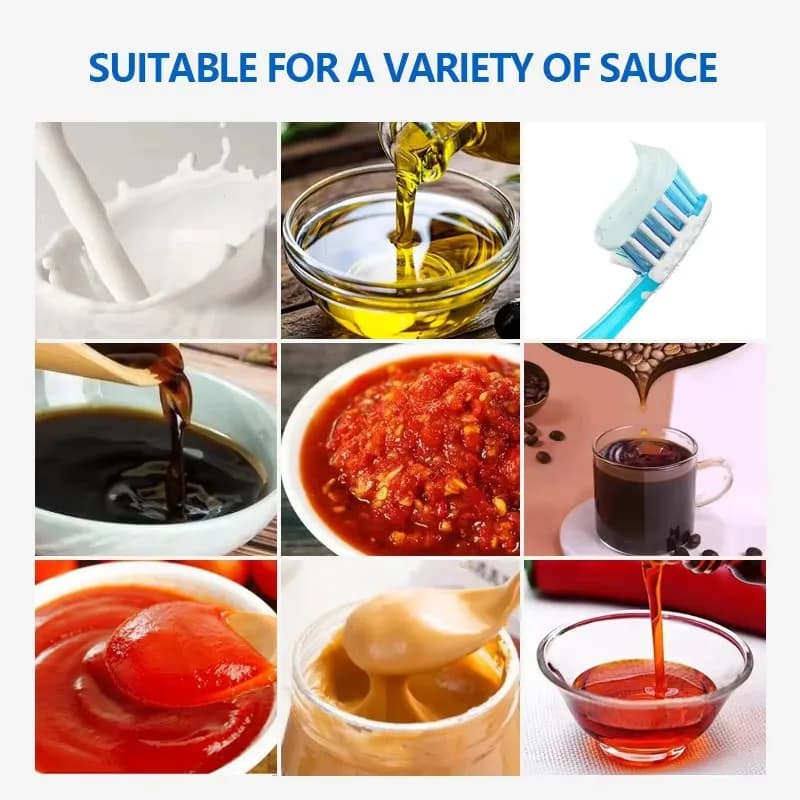 Penumatic Large-sized Multifunction Chili Oil Filling Machine Back Seal For Honey Yogurt Packing Bags For Laundry Detergent Food