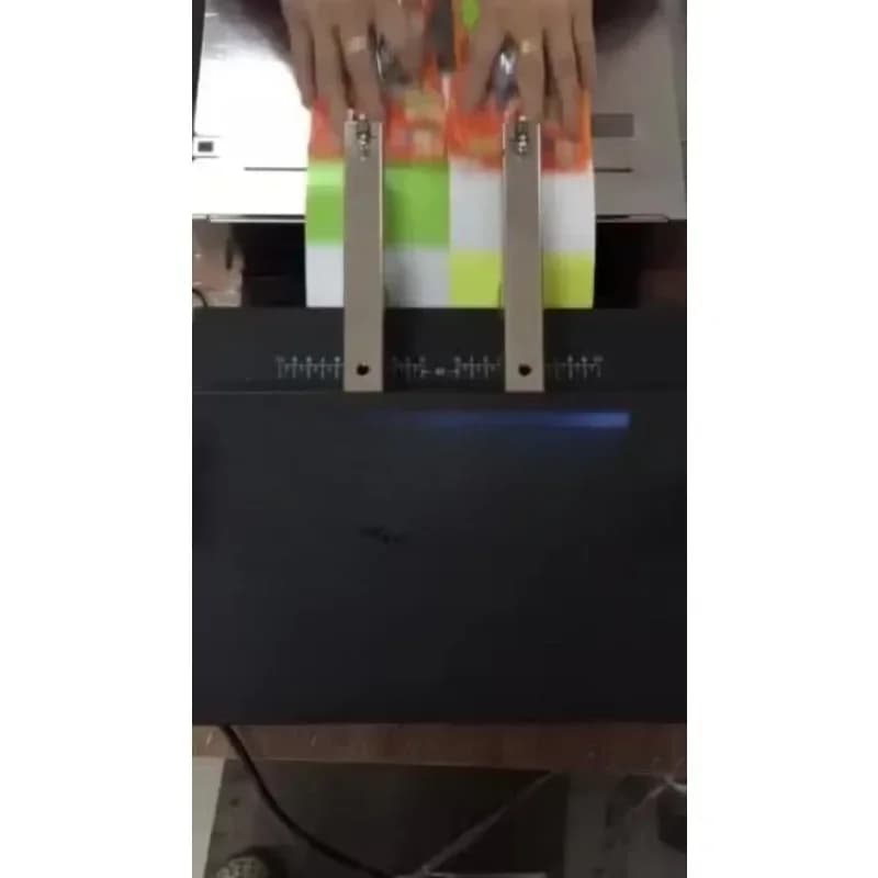 Office Super Market Rilegatrice per carichi pesanti Automatica 2 teste Lunghezza illimitata Cucitrice elettrica a doppia testa per carta
