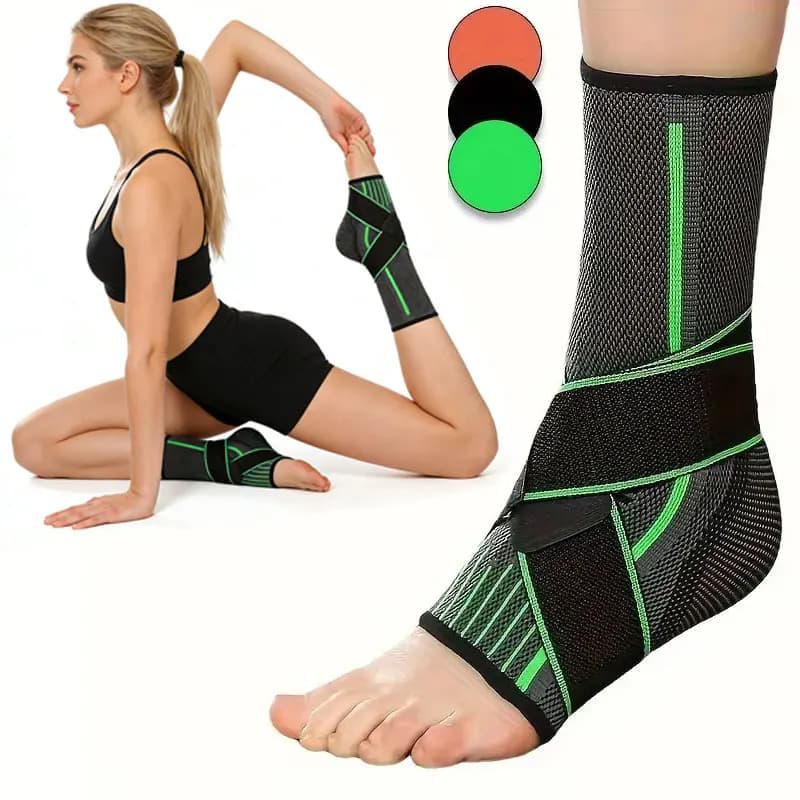 Supporto per caviglia da 1 o 2 pezzi con cinghie regolabili, il miglior supporto a compressione per caviglia, piede e tallone