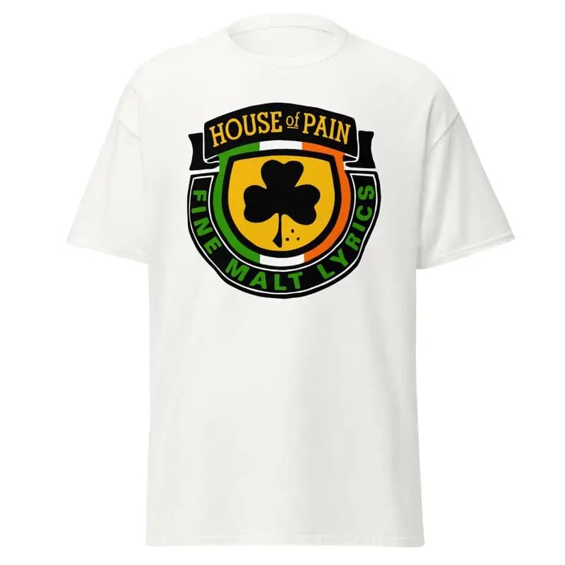 House of Pain Fine Malt Testi Logo Fronte Schiena Stampa Jump Around T Shirt