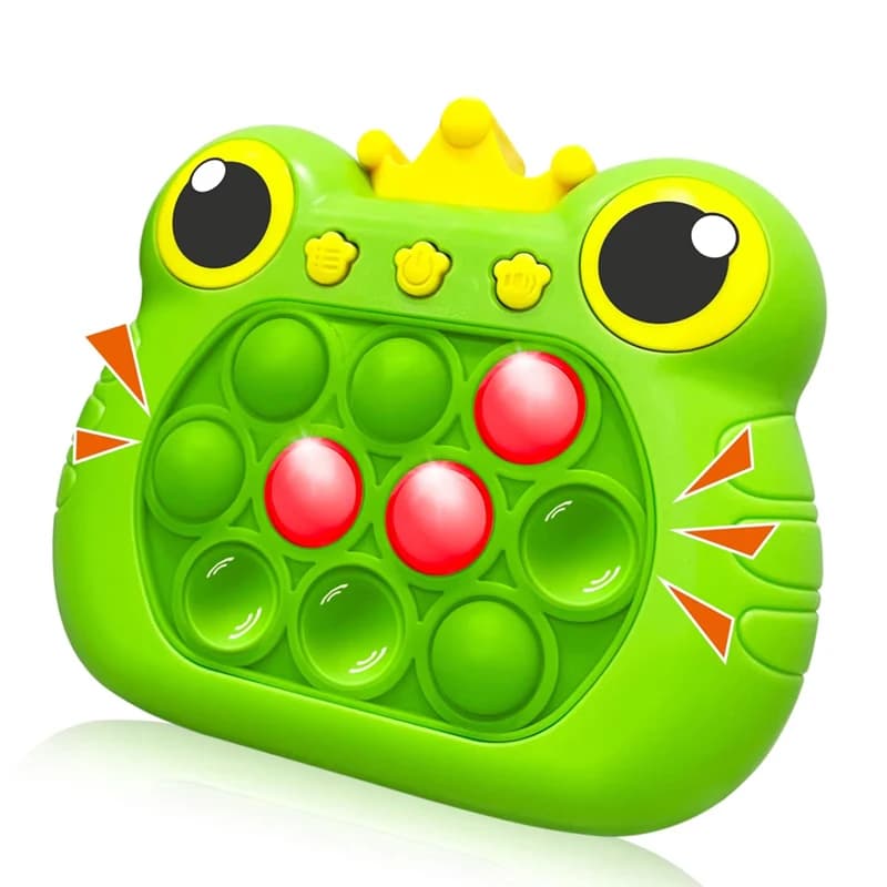 Console di gioco elettronica pop push rapida aggiornata con display a LED adatta per giocattoli Fidget per adulti e bambini Natale