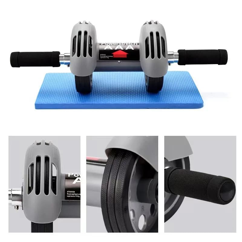 Nuova Ruota per Addominali con Rimbalzo Automatico, Attrezzo per Allenamento Muscolare Addominale da Casa, Attrezzatura Fitness