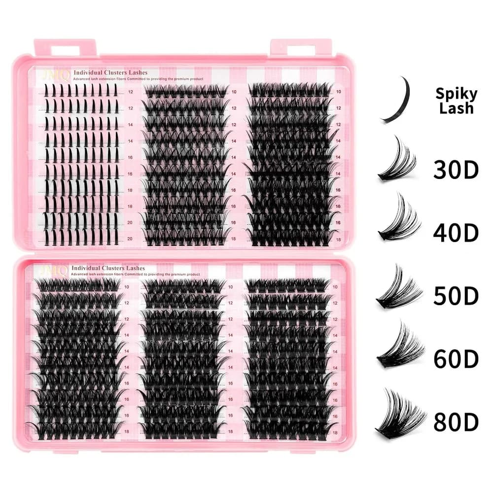 Fake Eyelashes 9-16mm Natural Effect Style Wispy Kit Extension Eyelashes Make-up Moulds Tools for Makeup Eyes