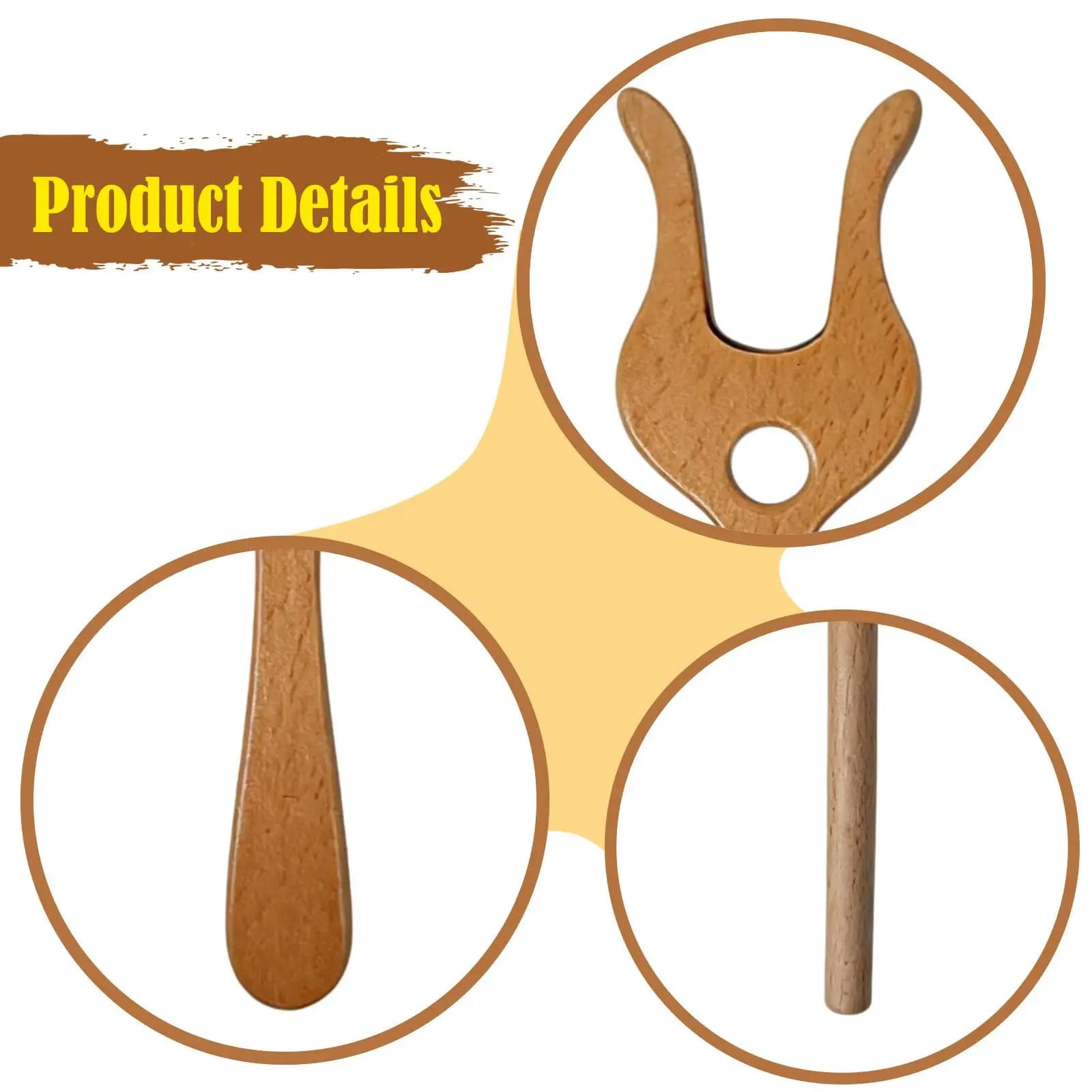 Hand Weaving Knitting Fork Kit with Pin Loom Wooden Braided Bracelet Necklace Tool for DIY Craft Accessories