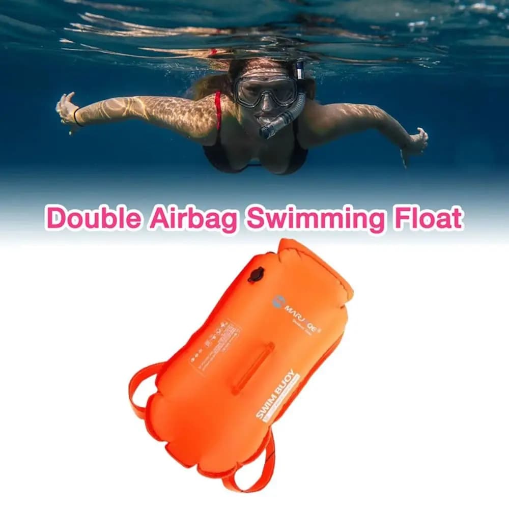 Water Sport Drift Buoy Buoyancy Bag Float Thickened Backpack Swimming Bag with Belt Portable Swimming Buoy Bag Surfing