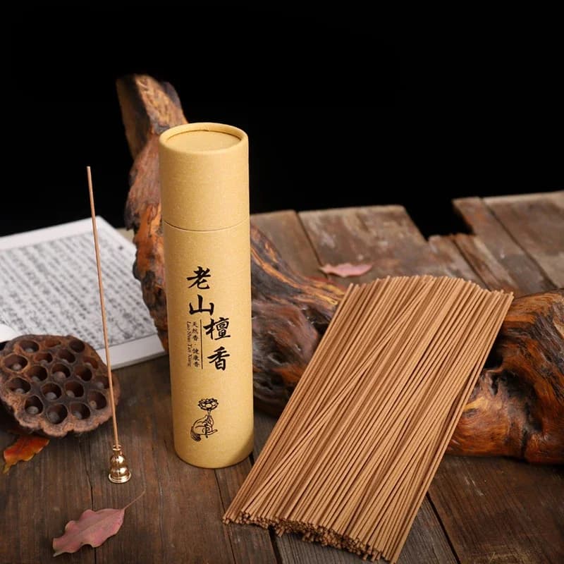 400 pezzi/tubo, bastoncini di incenso in legno di agar naturale e bastoncini di incenso, adatti per la meditazione e l'uso con fragranze di lunga durata