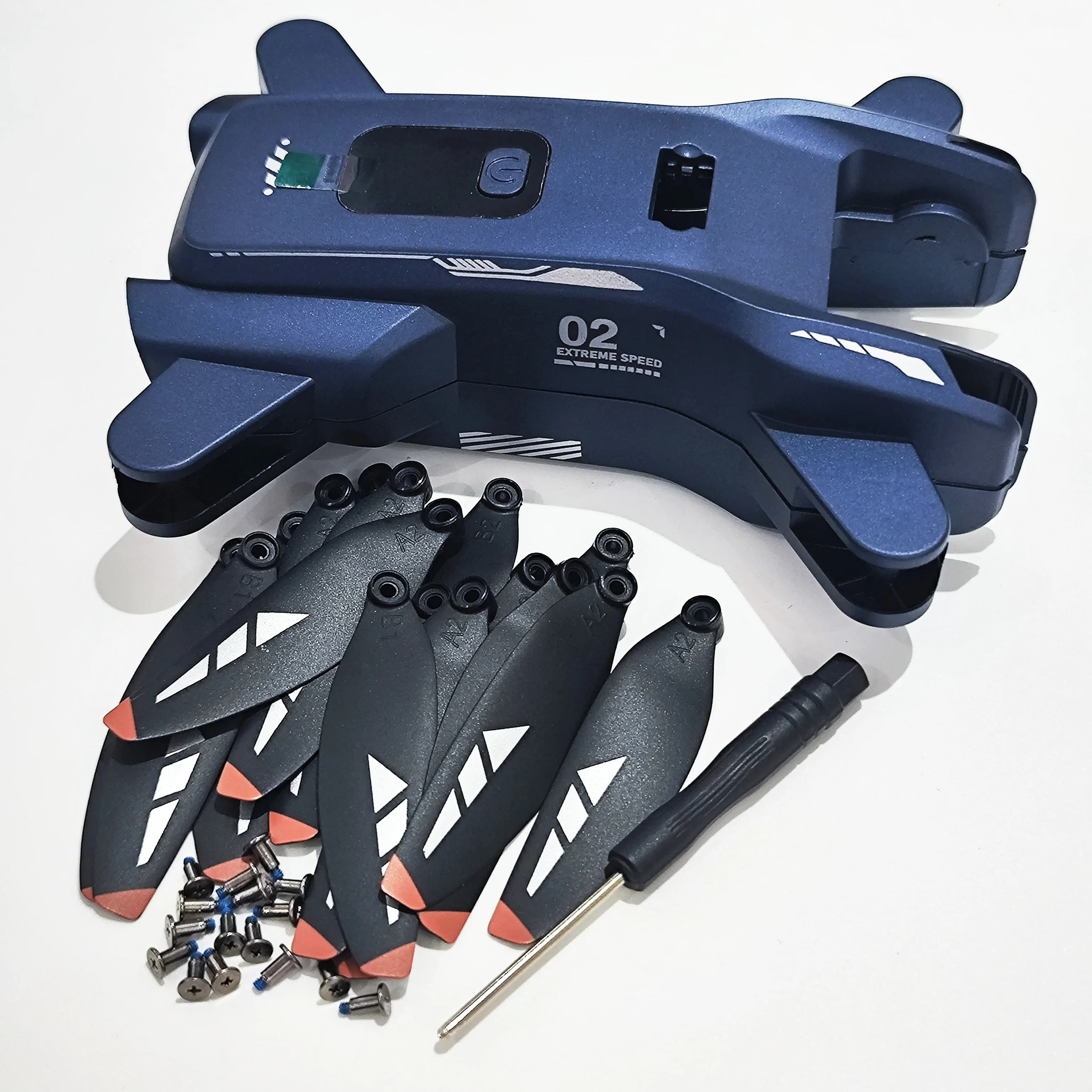 Replacement blade spare part CW CCW propeller 16 pieces + shell body cover upper cover original accessories for LSRC XT808 GPS drone