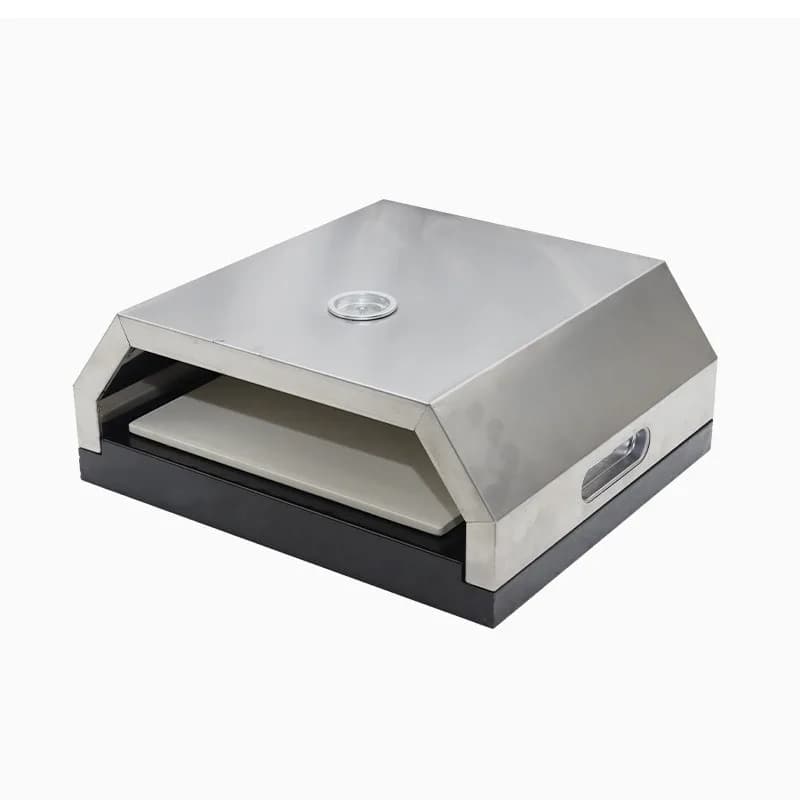 Forno per pizza in acciaio inox con pietra refrattaria, forno per pane, forno per pizza portatile