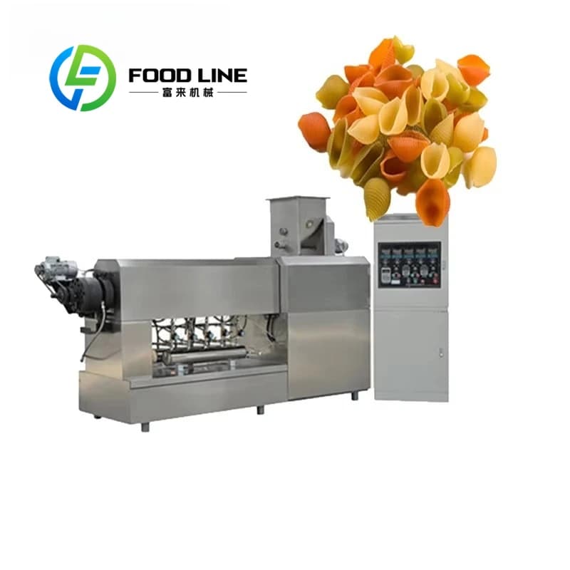 Macaroni Production Line Automatic Pasta Making Machine Italian Style Penne Extruder Equipment for sale price buy cost for Daily