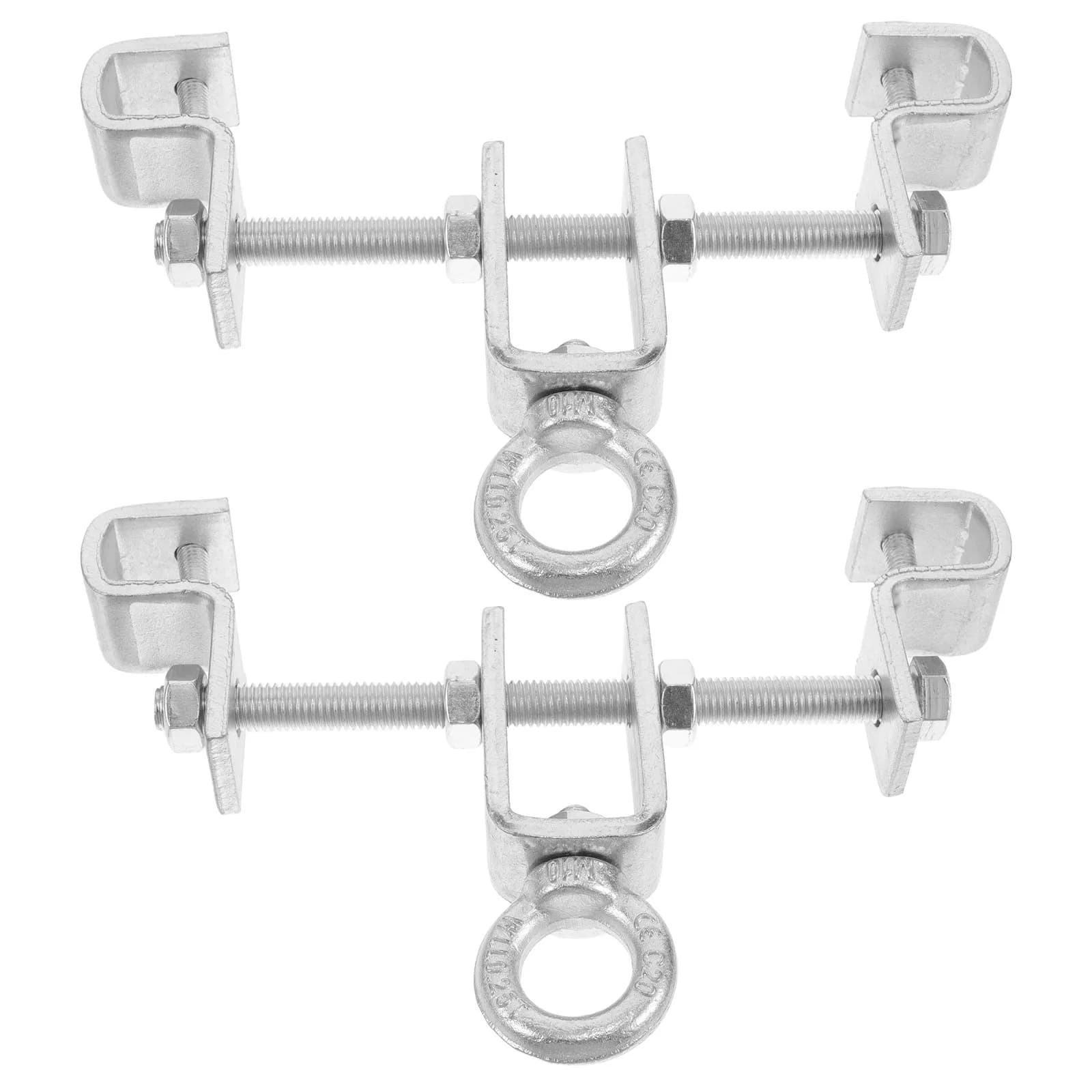 2Pcs Versatile Steel I-Beam Swivel Hanger for Punching Bag Heavy Bag Hammock Ceiling Rafter Mount Heavy-Duty Adjustable
