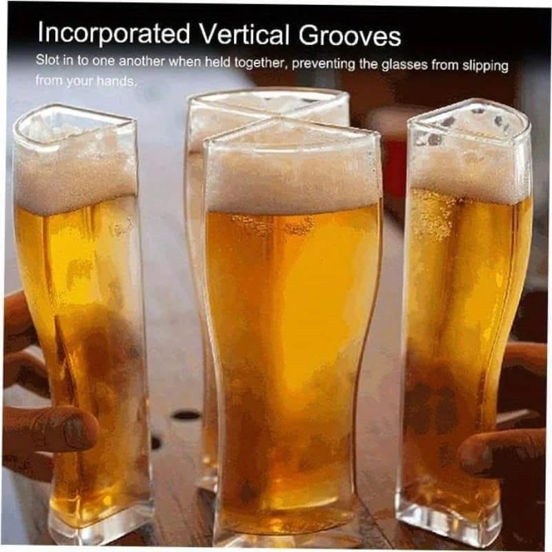 Set di tazze da birra in acrilico perfetti per feste Accessori da bar durevoli e trasparenti Forniture per feste indispensabili per bevande rinfrescanti