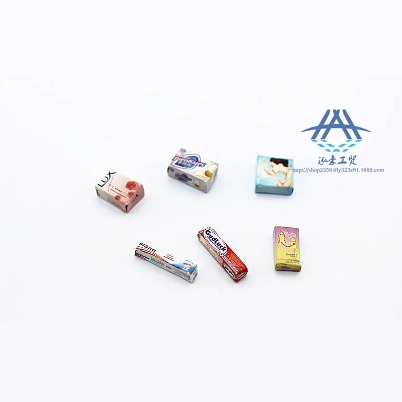 1:12 Sapone in miniatura Dentifricio Accessori per casa delle bambole Scena microscopica Puntelli per fotografia Modello creativo di decorazione per casa delle bambole