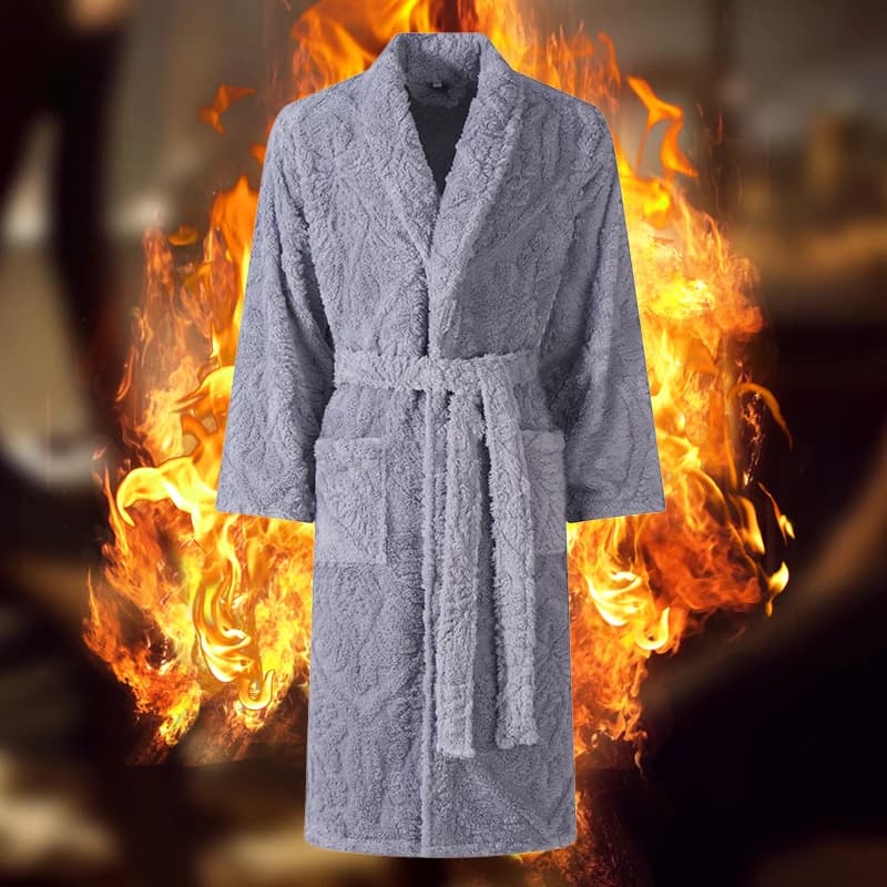 Long Sleeved Winter Bathrobe in Hot Flannel Kimono Vestaglie Women's Shower Bathrobe Nightwear Pair Coral Fleece Vestaglia