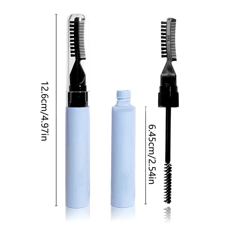 △ 10ml Dual Brush Head Empty Mascara Tube DIY Refillable Eyebrow Gel Bottle Eyelash Elongation Cosmetics Containers Packaging
