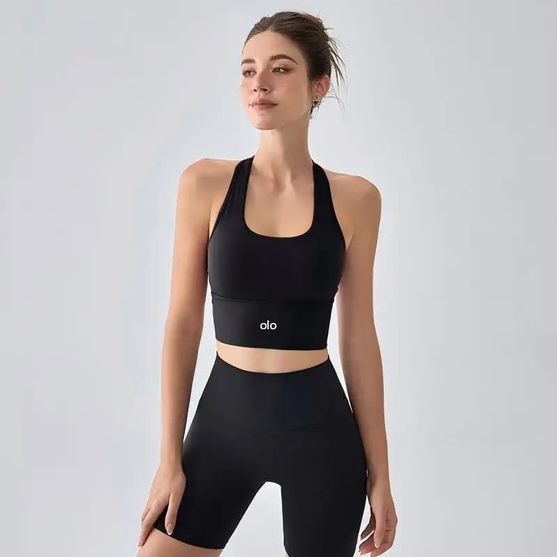 2026 Summer sports underwear for women, running and gathering fitness tops, Pilates and yoga shirts, backless tops