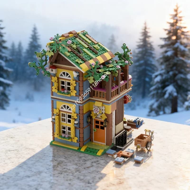 980pcs MOC Beekeeper s Shop Friendse Model Building blocks DIY creative toys idea Education Brick Christmas gift Kids Birthday