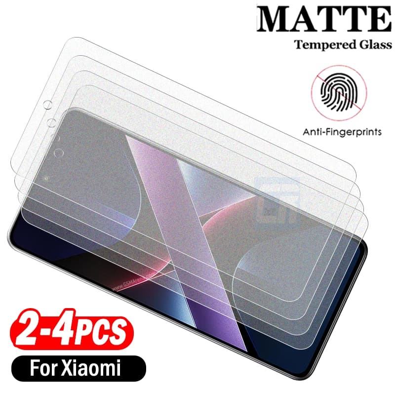 2/3/4Piece Frosted Matte Tempered Glass for Xiaomi Poco X7 X6 X5 X4 X3 Pro X4 GT X3 NFC C85 C75 C71 C65 C55 C40 Screen Protector