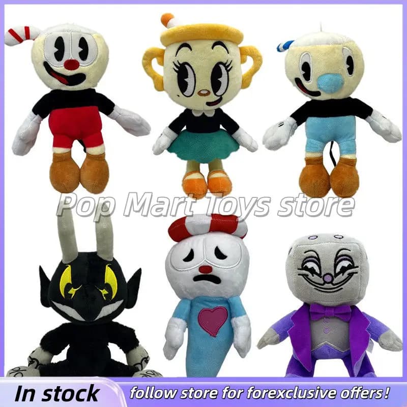 Cuphead Plush Toy Soft Stuffed Doll Ms Chalice King Dice Devil Cute Cartoon Game Character For Game Fans Home Decor As Gifts