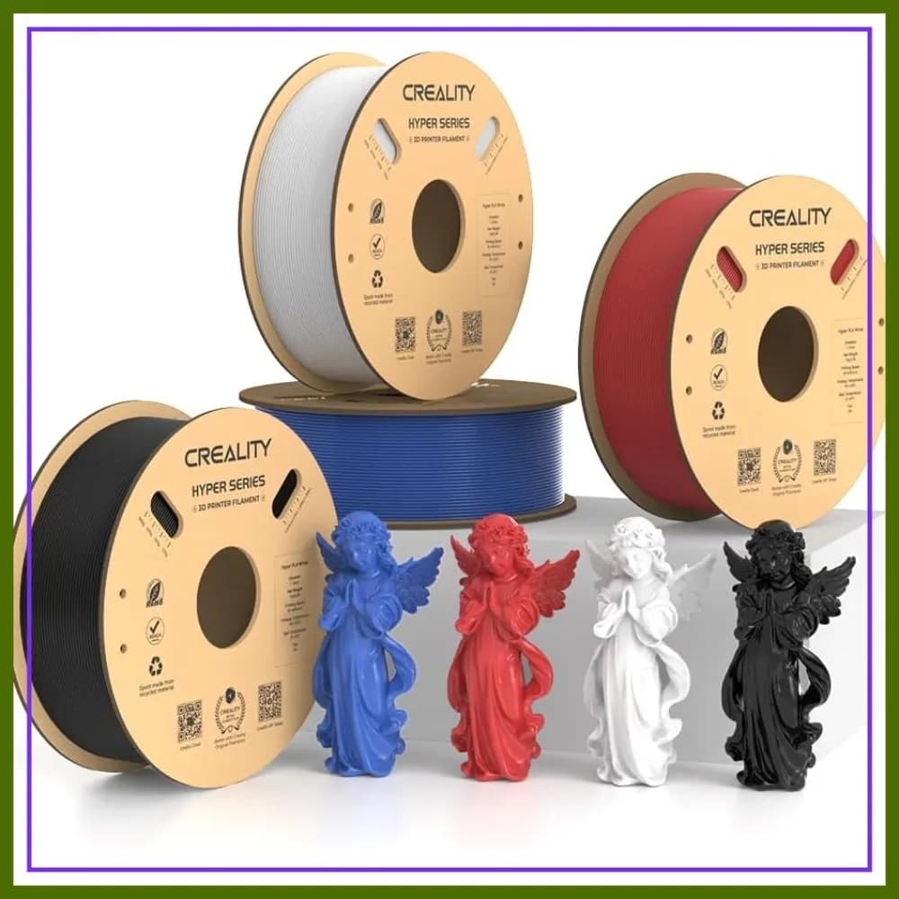 Filamento PLA ad Alta Velocità, Confezione da 4KG, Fino a 600mm/s, Elevata Resistenza, Compatibile con la Maggior Parte delle Stampanti 3D