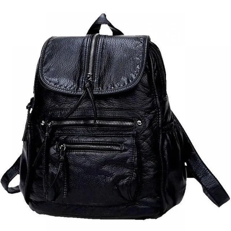 Zaino da donna in vera pelle morbida Zaino da viaggio da donna alla moda e versatile coreano casual per studenti