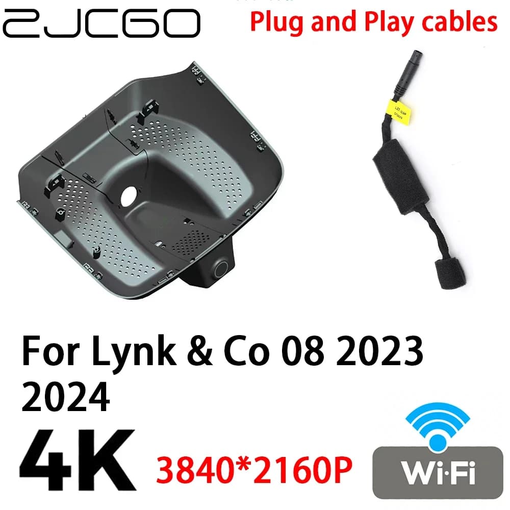 ZJCGO 4K 2160P DVR per auto Dash Cam Videoregistratore Plug and Play per Lynk & Co 08 2023 2024
