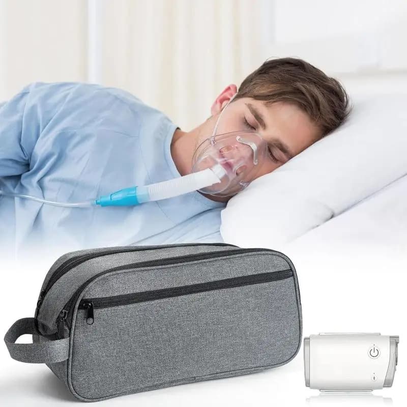 Portable CPAP Machine Accessories Carrying Bag Travel Organizer Case for Suitcase Backpack Car Trips Use