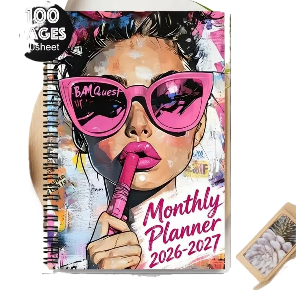 New Popular Cross-border A5 Yearly Planner Spiral Notebook, Sketchbook, Diary, Notepad & Writing Pad