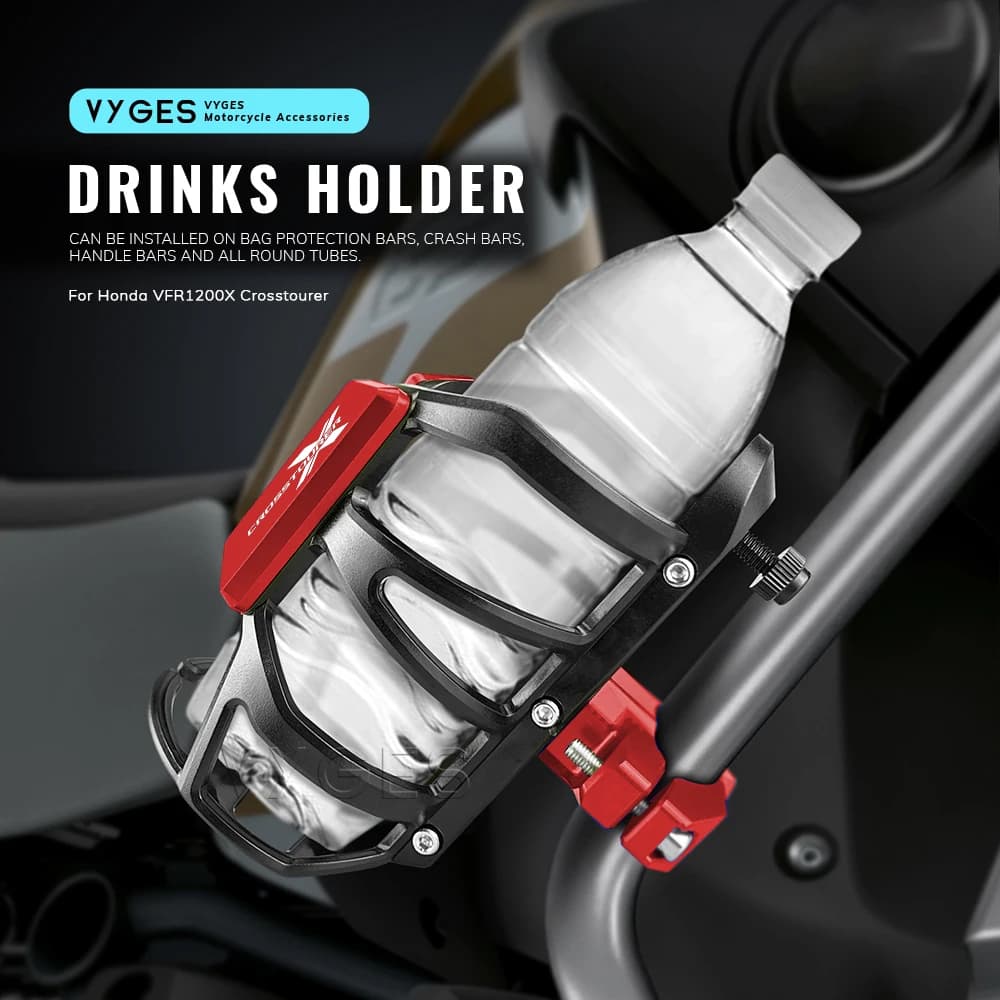 Bottle holders for motorcycles, carriers for Honda VFR1200X Crosstourer VFR 1200 X Crosstourer