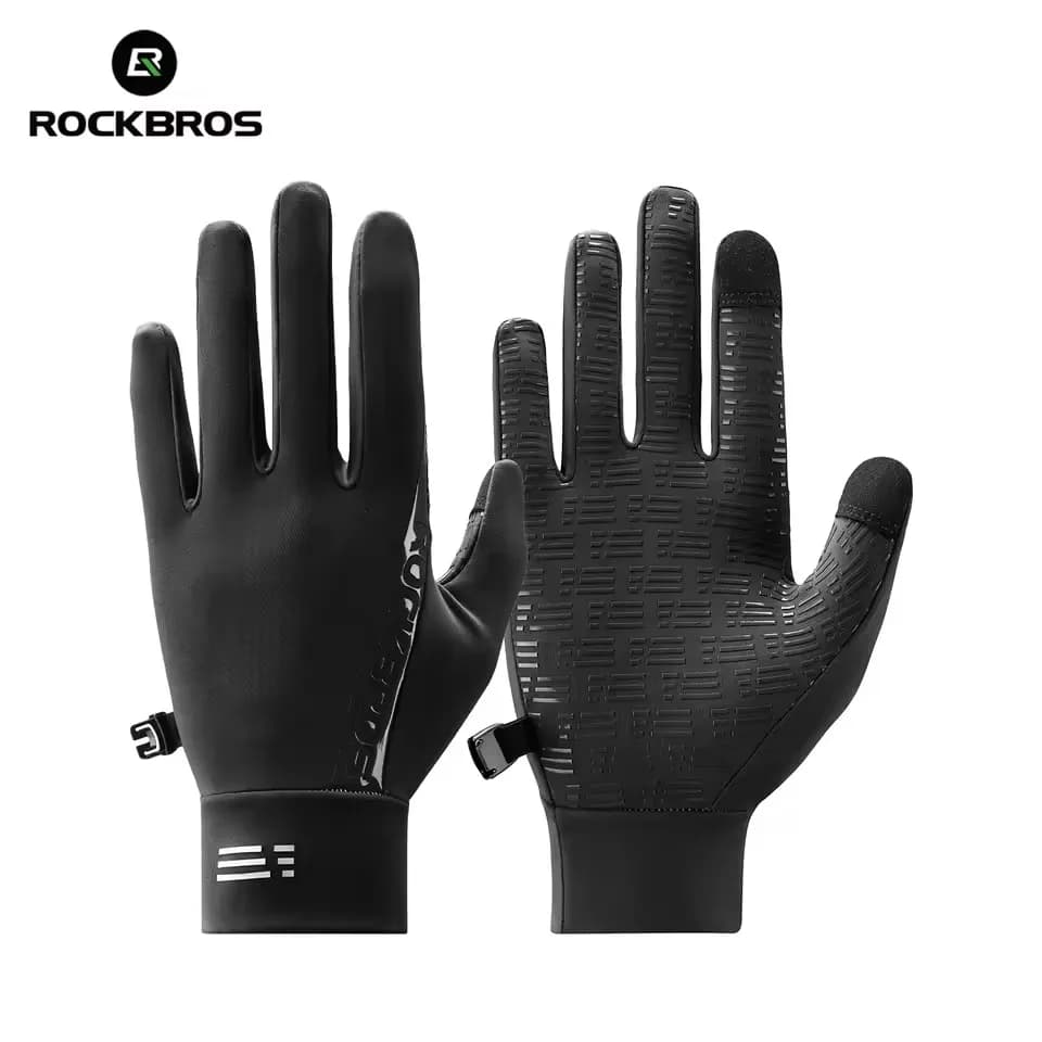 ROCKBROS Cycling Gloves for Women, Autumn Spring, Long fingers, Touch Screen, for Mountain Bike, Road Bike, MTB, Unisex