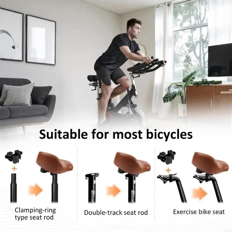Selle per biciclette grandi dimensioni, ergonomici, morbidi e confortevoli, cuscini per sedili per bici, accessori per bici