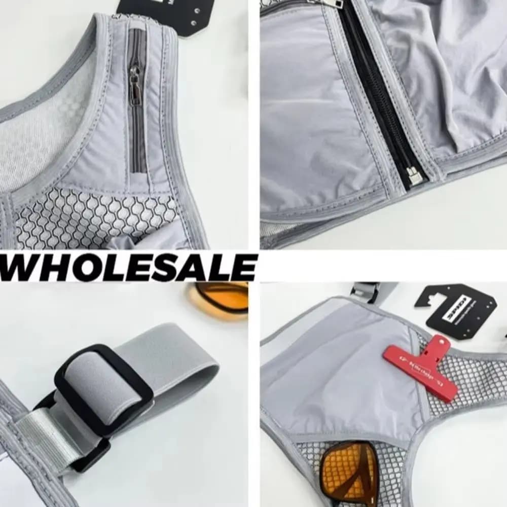 Reflective Race vest with Pockets, Waterproof and Breathable, Running Hydratation Bag, Comfortable and Multifunctional