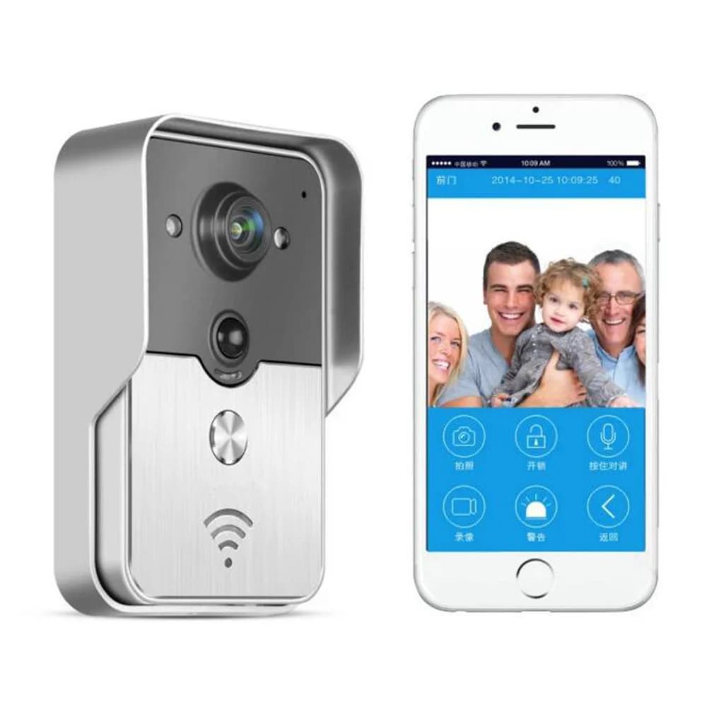 Smart home, video doorbell, mobile phone remote intercom, anti-theft door monitoring, cat eye WIFI wireless doorbell