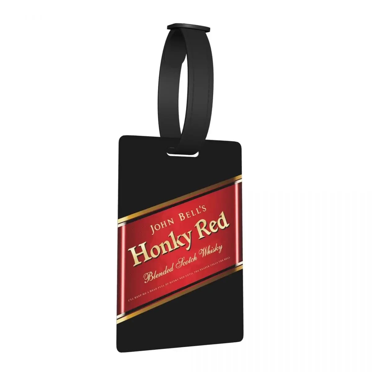 Johnnie Walker John Bell's Honky Red Etichette per bagagli Accessori per valigie Bagagli da viaggio Etichetta d'imbarco Porta etichette ID Nome Indirizzo