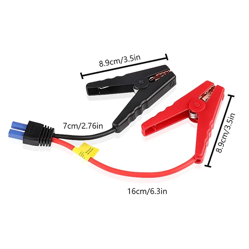 Nuovo! Morsetti per cavi di emergenza per batteria con connettore EC5 Dispositivo di avviamento 12V Clip a coccodrillo per avviamento di emergenza per auto camion