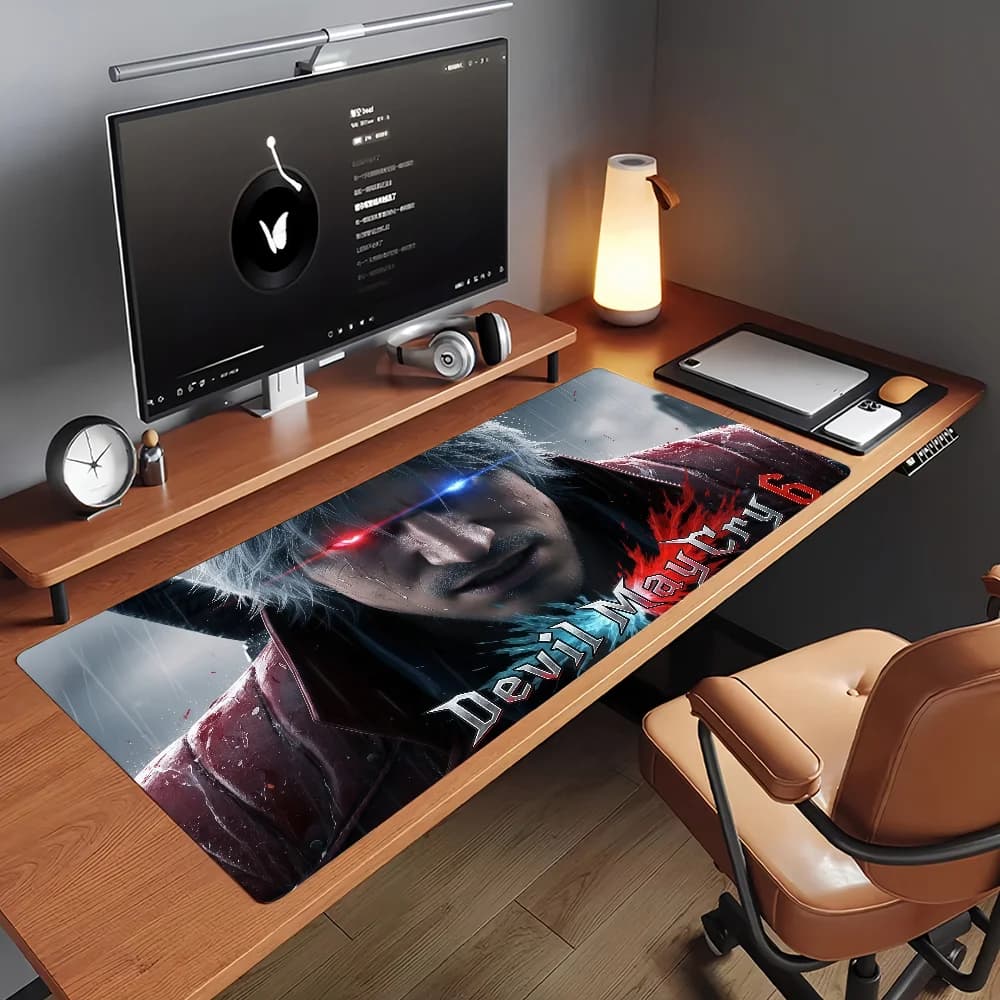 Game D-DEVIL MAY C-CRY 6 Tappetino per mouse Tappetino per computer in gomma antiscivolo Gamer Balance Decoracion Deskmat Laptop Office Large