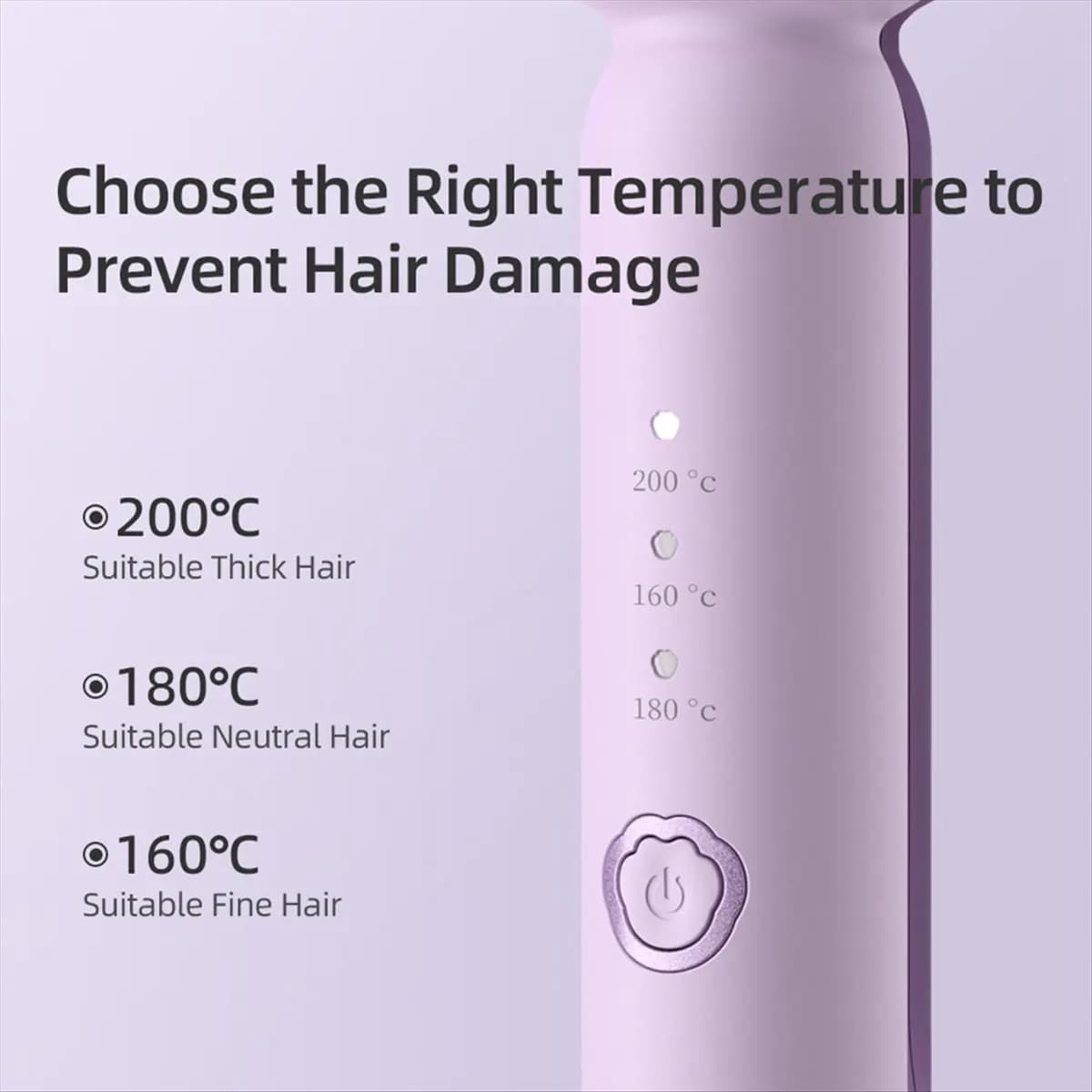 （ON SALE）Egg-Shaped Curling Iron 36mm, Negative Ion Hair Straightener and Curler, US Plug